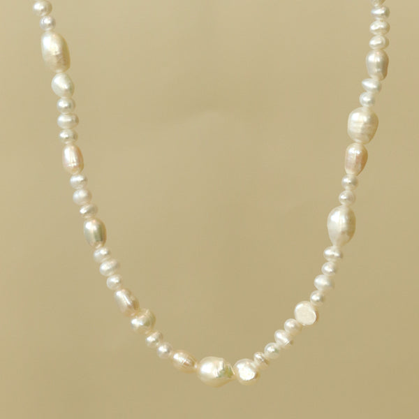 pearl necklace freshwater asymmetrical