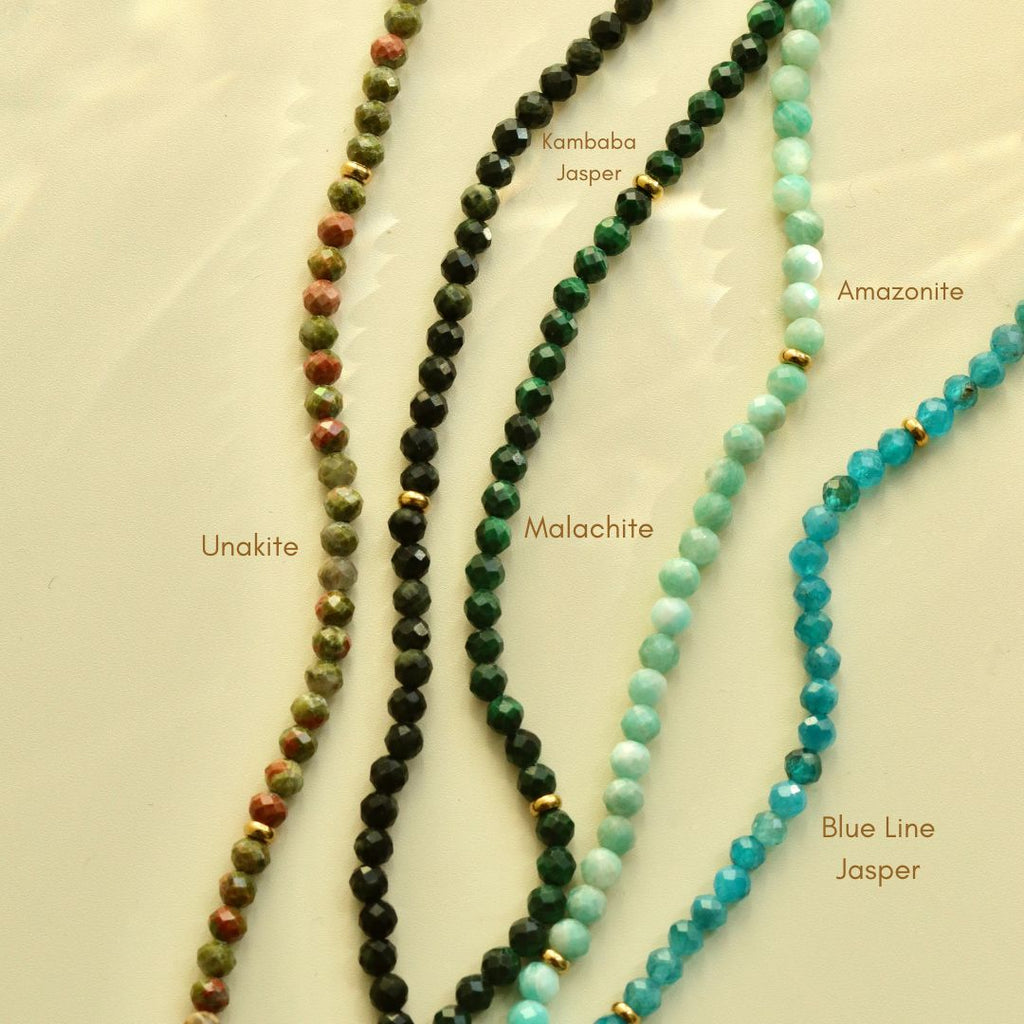 gemstone beaded necklaces bracelets summer jewelry colorful beads