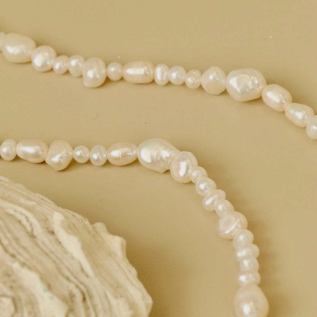 pearl necklace freshwater asymmetrical