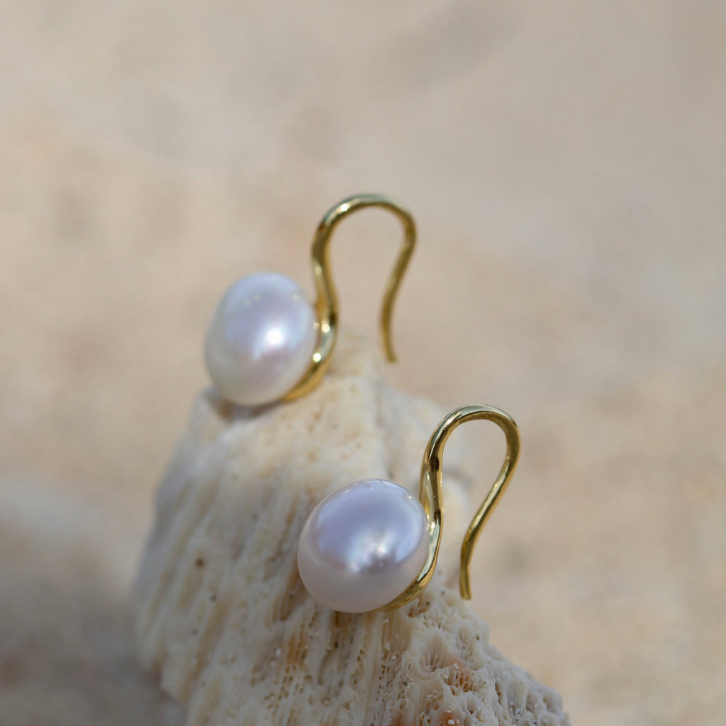 pearl drop dangle earrings