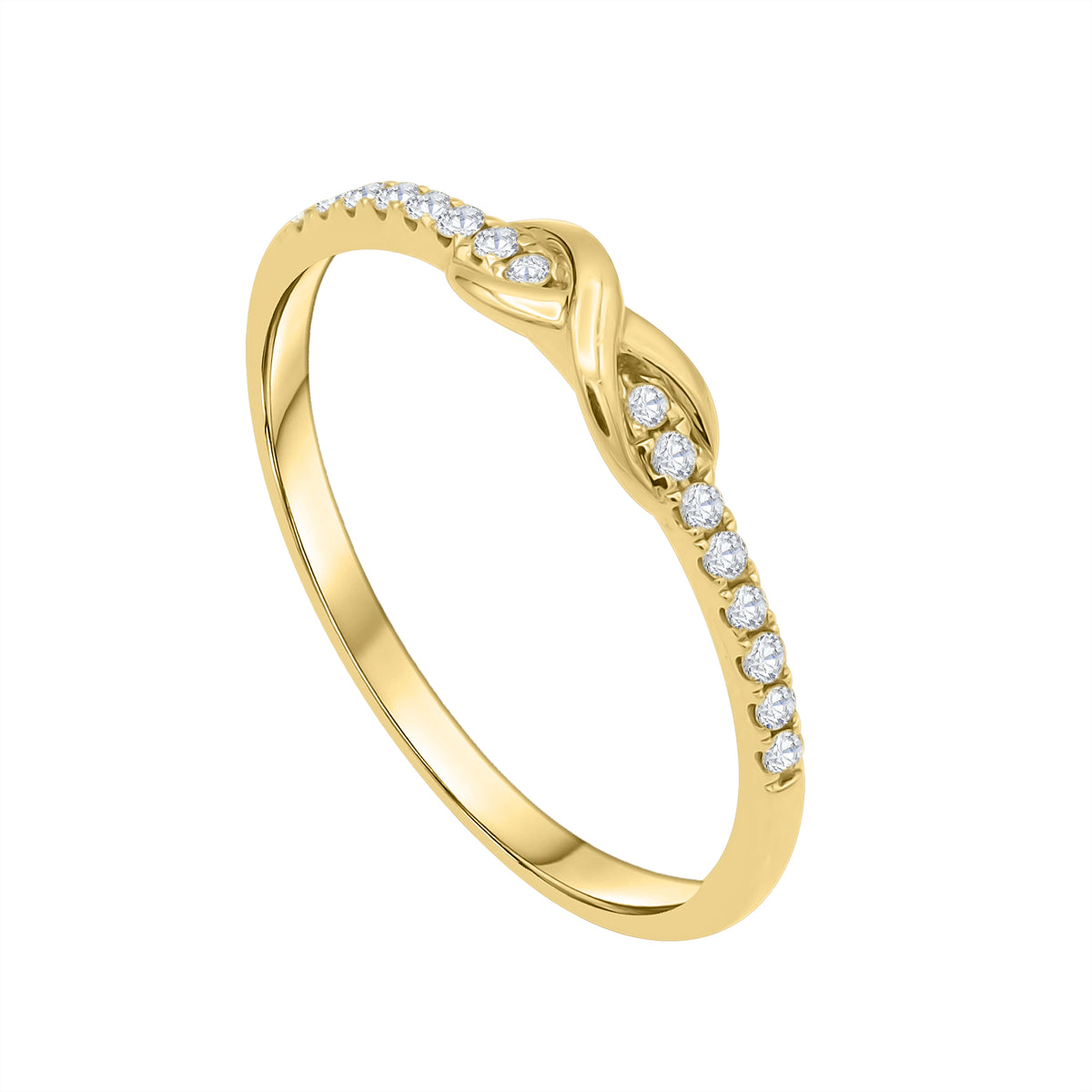 Infinity Diamond Ring | 10K Gold – Ixora Jewelers