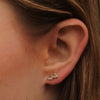 ear climber baguette gold