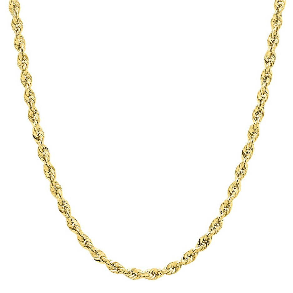 Heavy Rope Chain  Gold Vermeil – Ixora Jewelers
