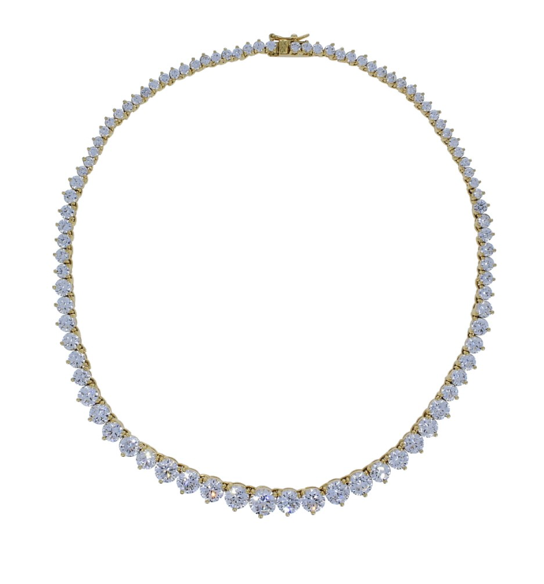 graduated tennis necklace swarovski