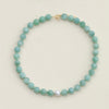green jade amazonite turquoise blue beaded necklace pearl summer jewelry
