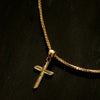 cross charm pendant gold