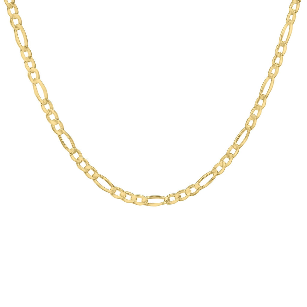 men's chain figaro italian necklace gold silver