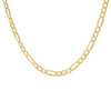 men's chain figaro italian necklace gold silver