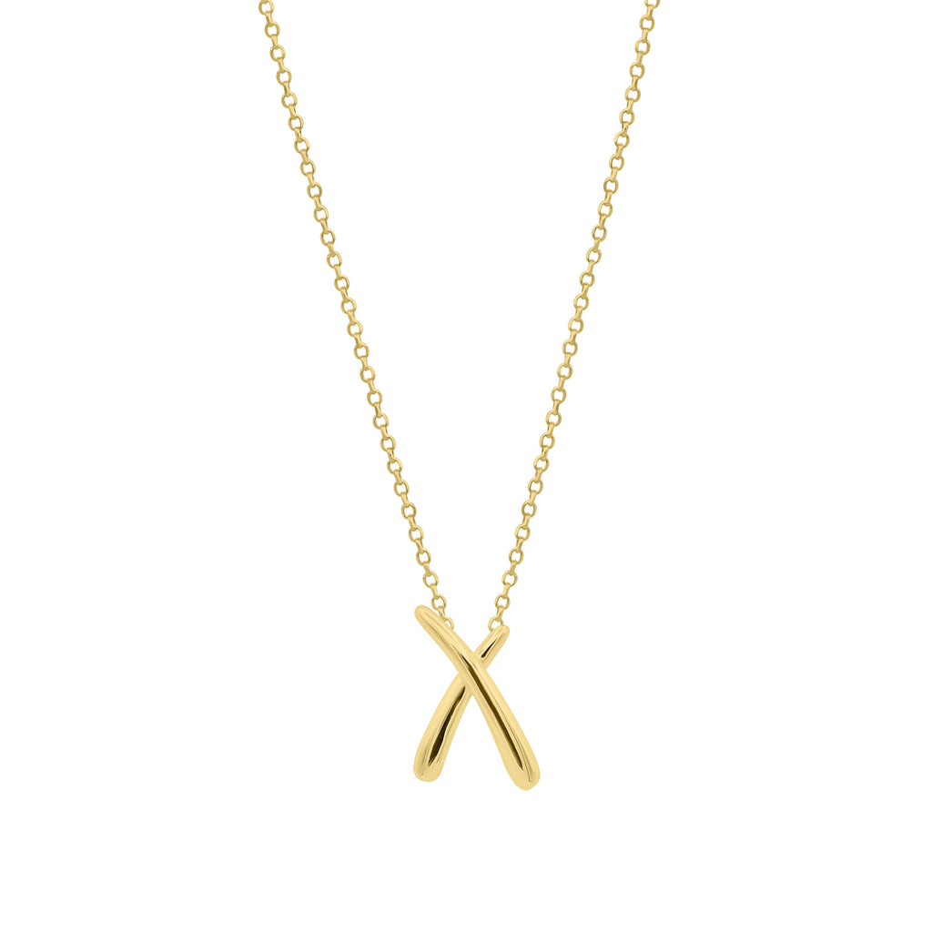 Crossover X Gold Pendant by Ixora Jewelers