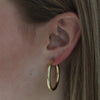 chunky chubby gold large hoops