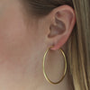 large gold hoops thin