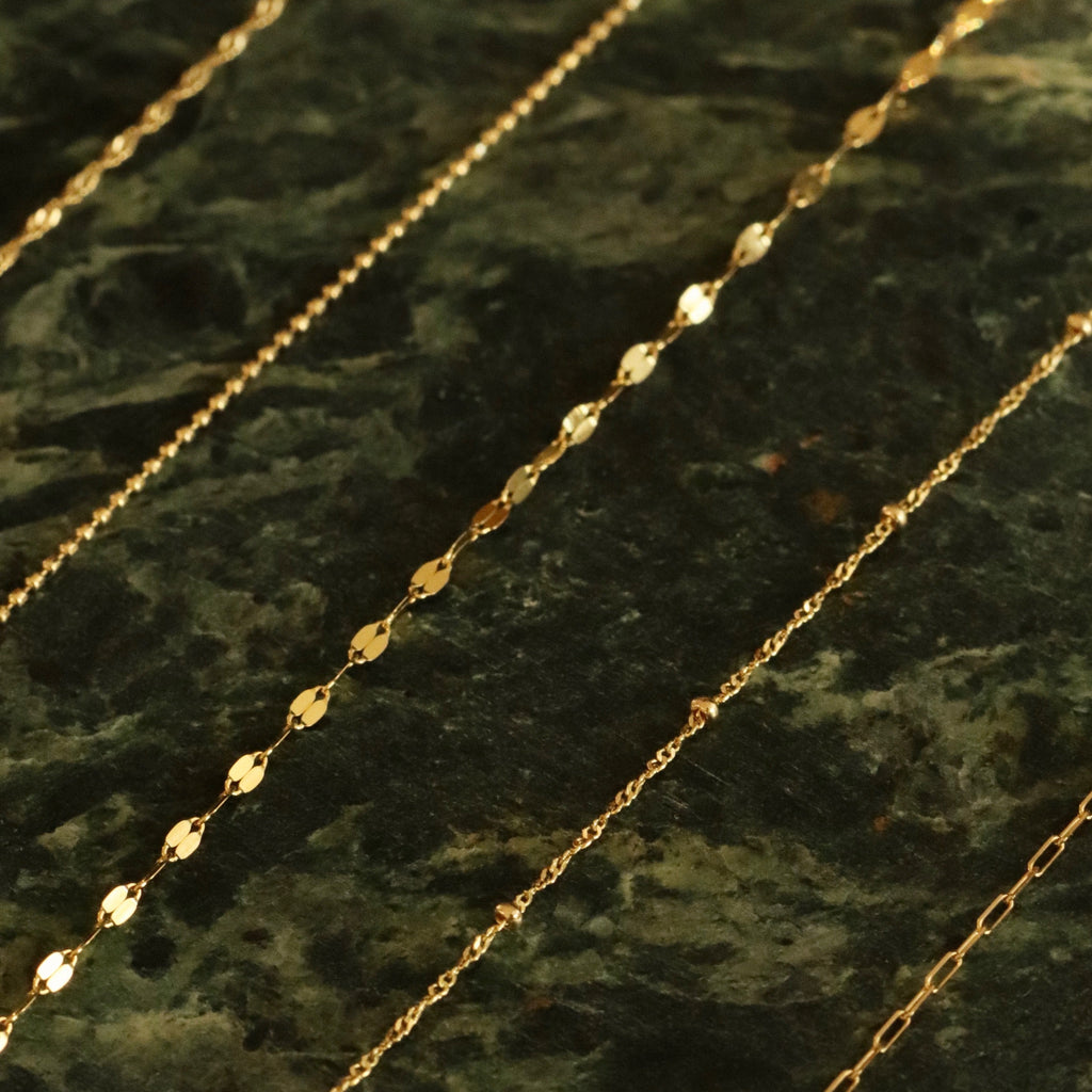 link gold chain necklace 14k singapore