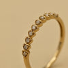 heart diamond band gold 10k