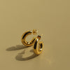 chunky hoops tube trendy gold