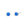 Blue Opal Studs | Gold & Silver by Ixora Jewelers