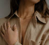 staple necklace gold bold statement